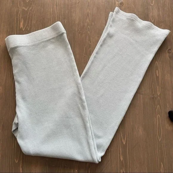 Wilfred Parker Pant Waffle Knit Organic Cotton Lounge Pants in Dream Blue XL - Picture 4 of 7